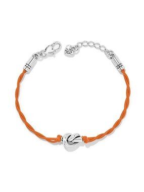 Brighton Interlok Single Knot Leather Bracelet $78 Style JF038A Orange